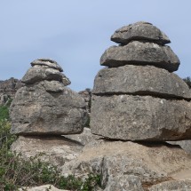 Rocks in the natural reserve El Torcal de Antequra